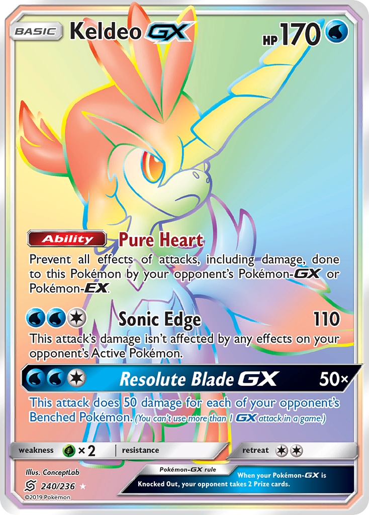 Keldeo GX (240/236) [Sun & Moon: Unified Minds] | Total Play