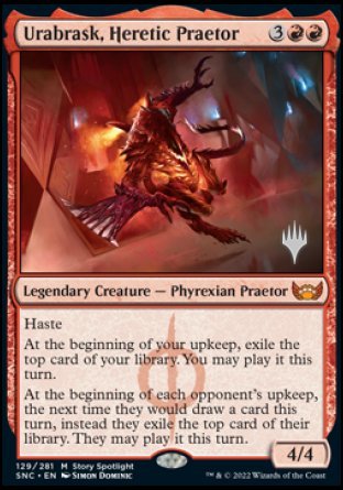 Urabrask, Heretic Praetor (Promo Pack) [Streets of New Capenna Promos] | Total Play