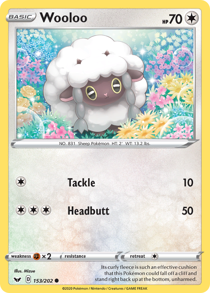 Wooloo (153/202) [Sword & Shield: Base Set] | Total Play