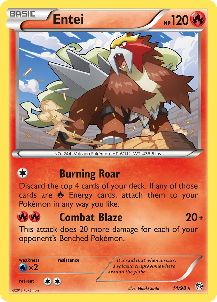 Entei (14/98) [XY: Ancient Origins] | Total Play