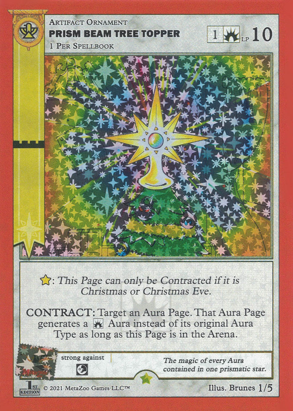 Prism Beam Tree Topper (First Edition) [Holiday Promos 2021] | Total Play