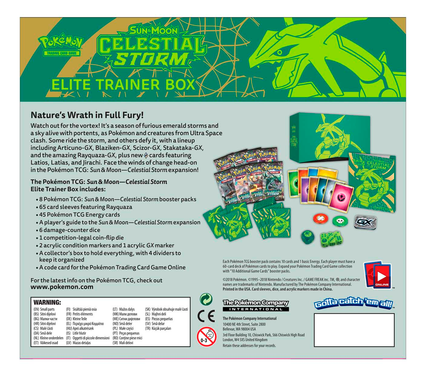 Sun & Moon: Celestial Storm - Elite Trainer Box | Total Play