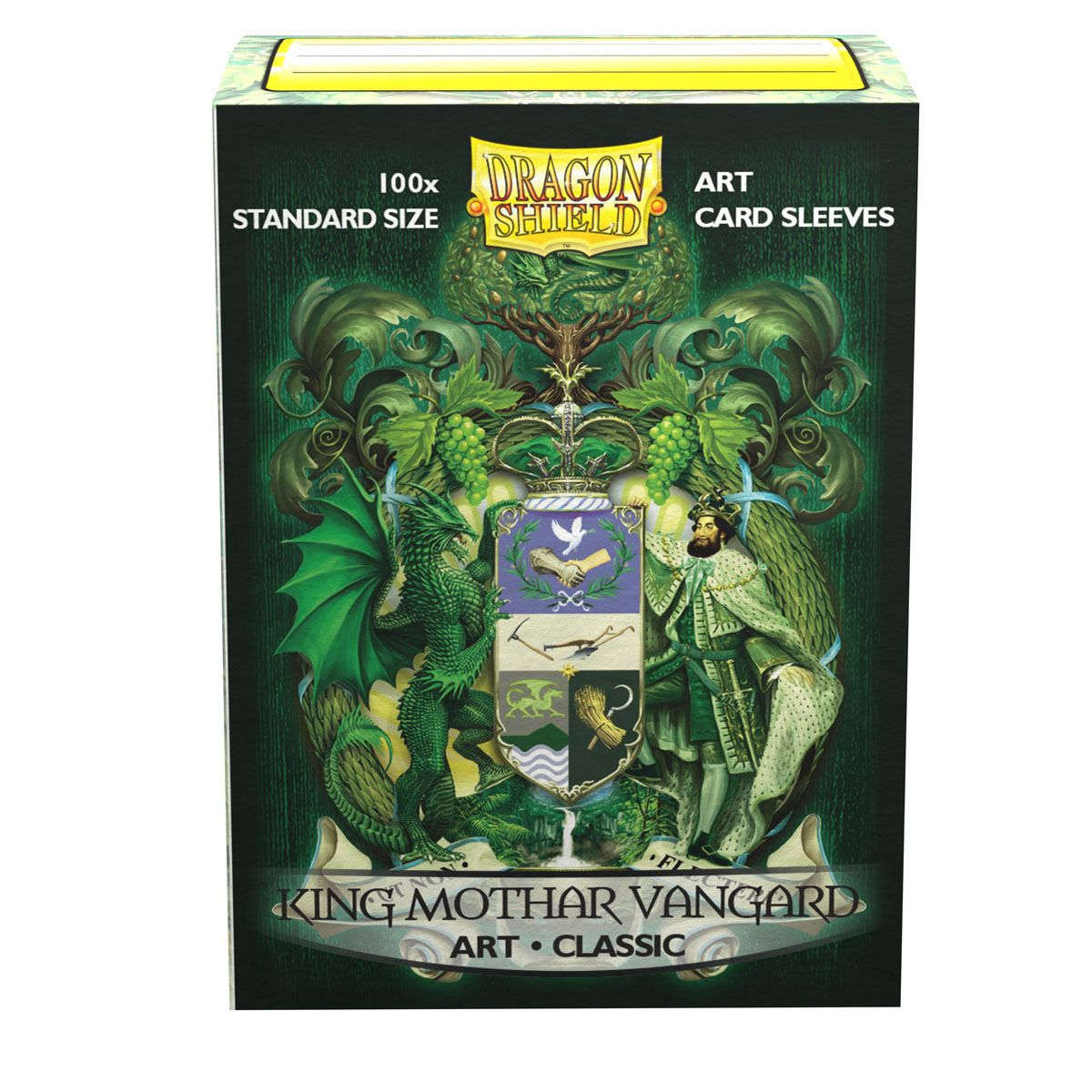 Dragon Shield: Standard 100ct Brushed Art Sleeves - King Mothar Vanguard (Classic) | Total Play