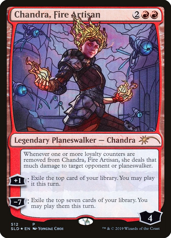 Chandra, Fire Artisan (Stained Glass) [Secret Lair Drop Promos] | Total Play