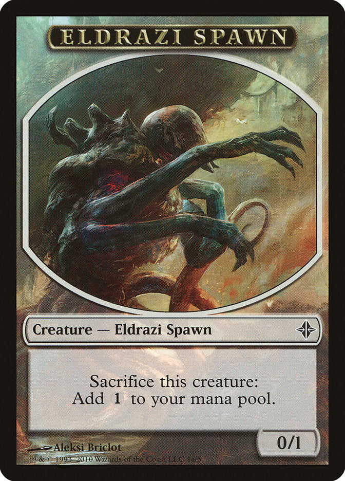 Eldrazi Spawn Token (1a/5) [Rise of the Eldrazi Tokens] | Total Play