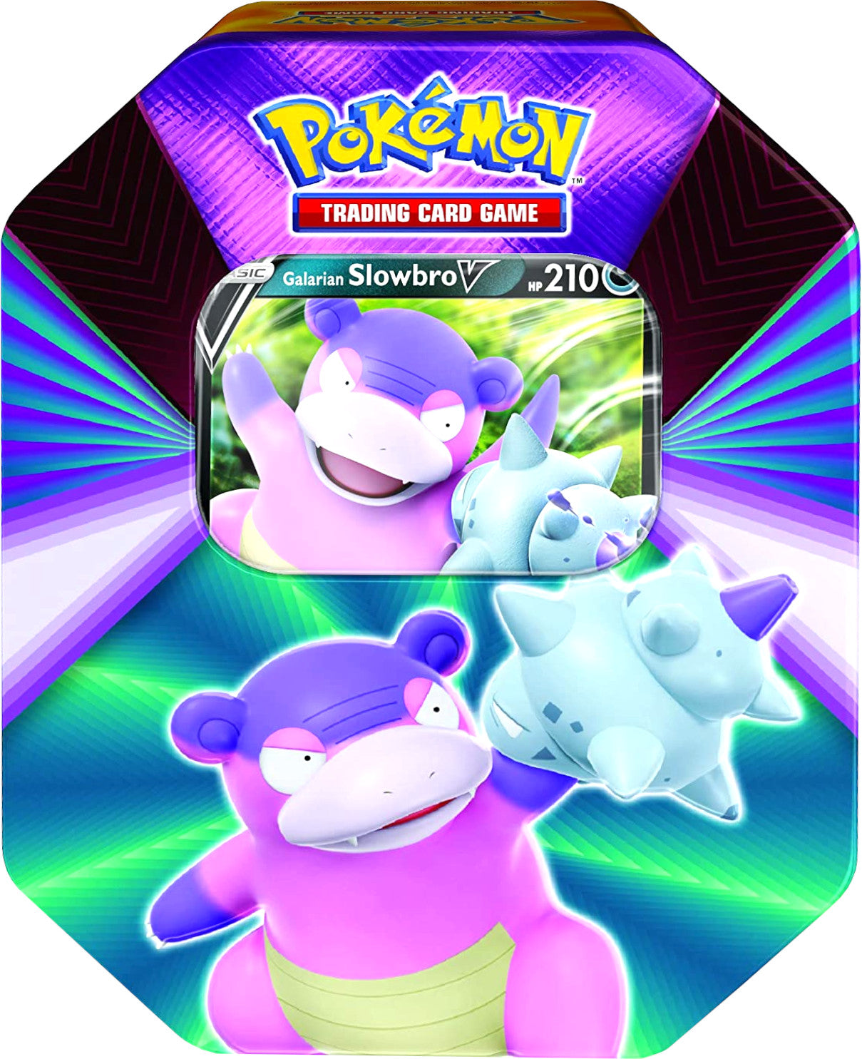 Sword & Shield: Vivid Voltage - V Forces Tin (Galarian Slowbro V) | Total Play