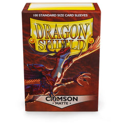 Dragon Shield: Standard 100ct Sleeves - Crimson (Matte) | Total Play