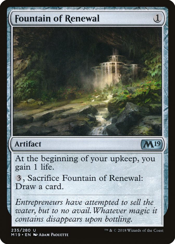 Fountain of Renewal [Core Set 2019] | Total Play