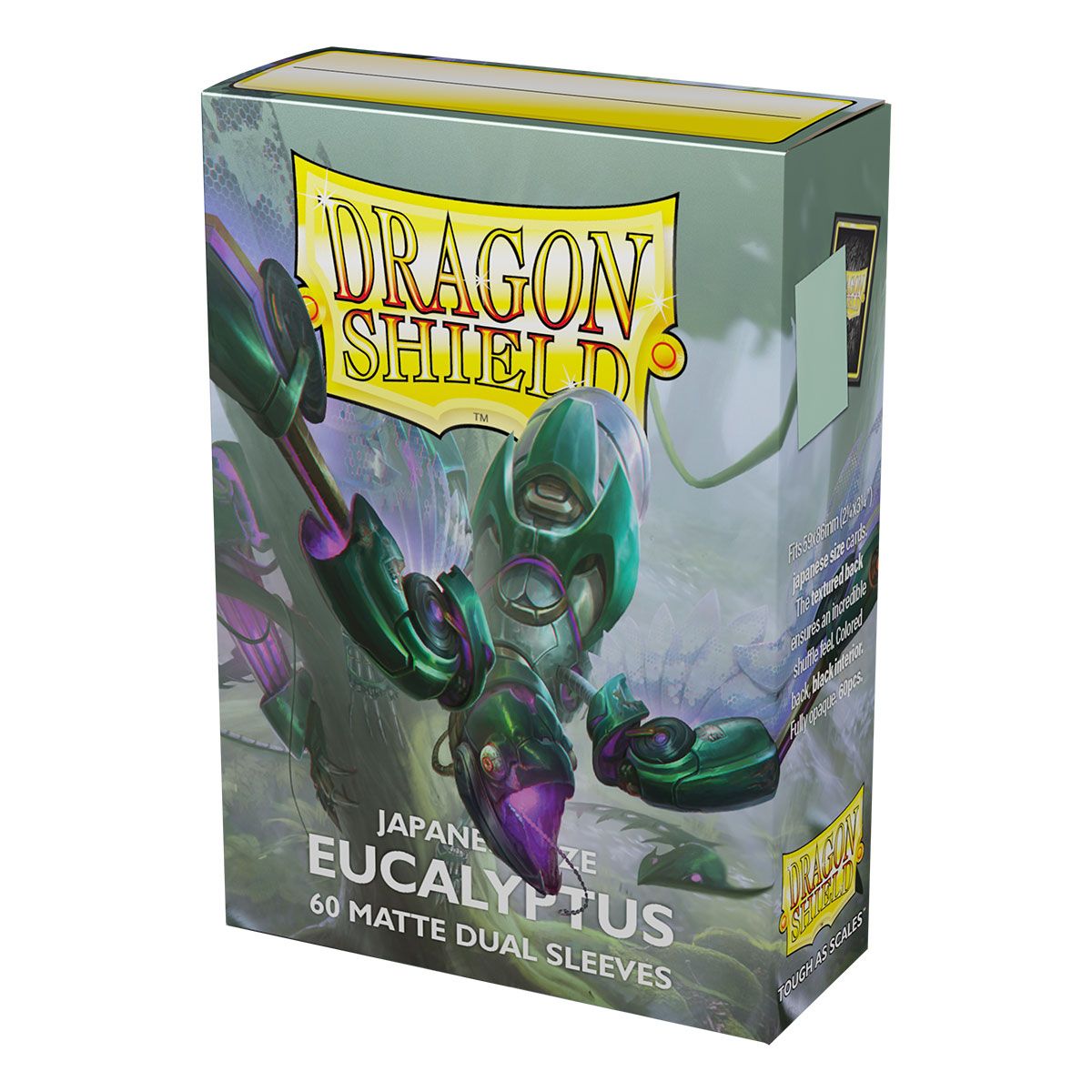 Dragon Shield: Japanese Size 60ct Sleeves - Eucalyptus (Dual Matte) | Total Play