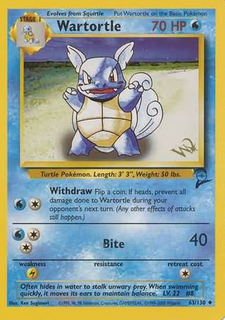 Wartortle (63/130) (W Stamped Promo) [Base Set 2] | Total Play