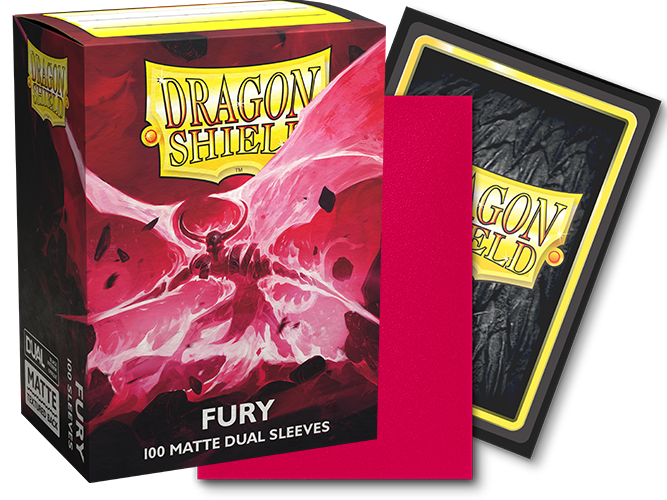 Dragon Shield: Standard 100ct Sleeves - Fury (Dual Matte) | Total Play