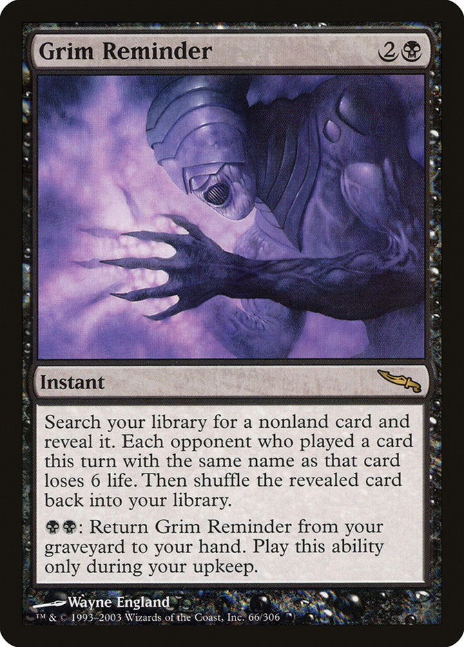 Grim Reminder [Mirrodin] | Total Play