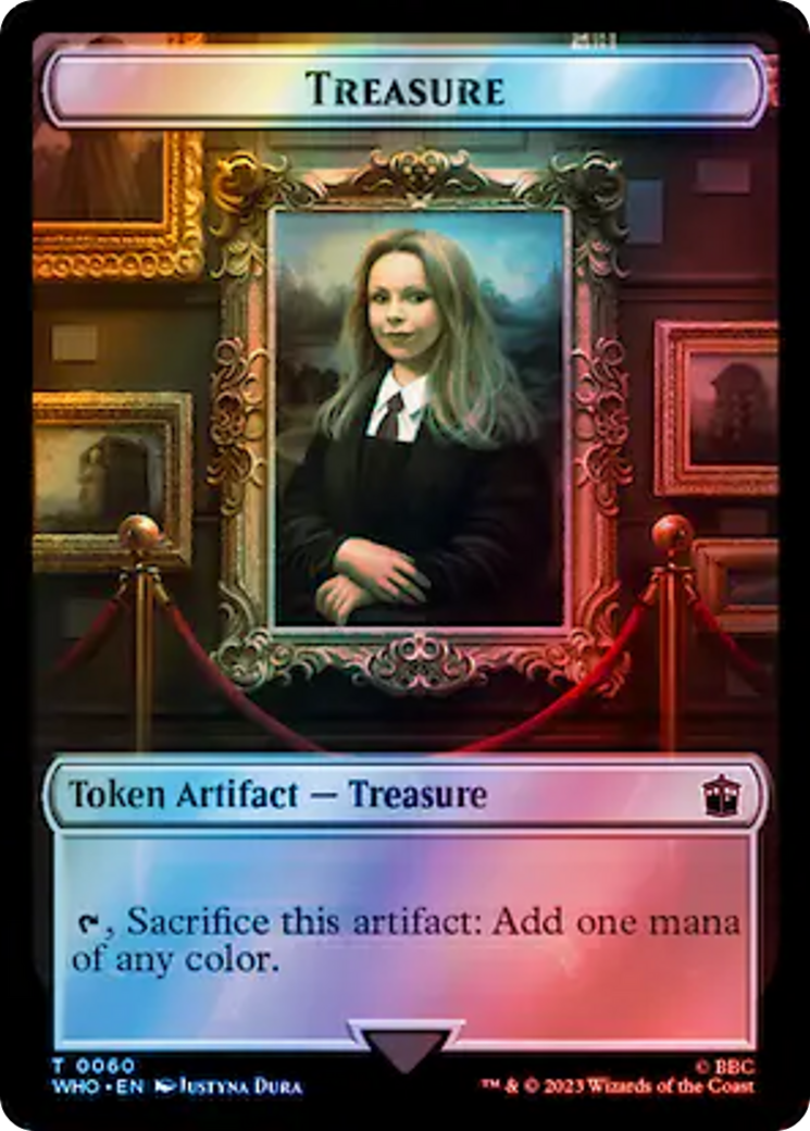 Fish // Treasure (0060) Double-Sided Token (Surge Foil) [Doctor Who Tokens] | Total Play