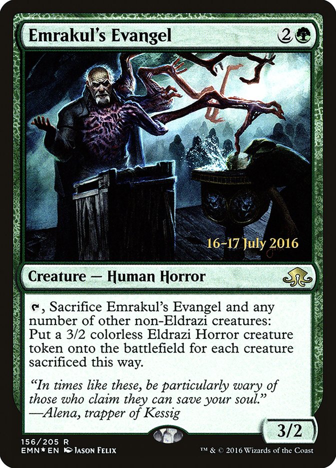 Emrakul's Evangel [Eldritch Moon Prerelease Promos] | Total Play