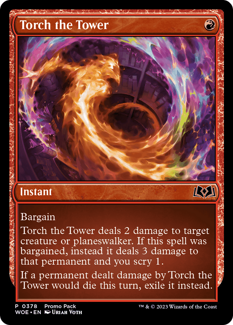 Torch the Tower (Promo Pack) [Wilds of Eldraine Promos] | Total Play