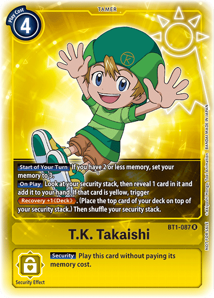 T.K. Takaishi [BT1-087] (Buy-A-Box Promo) [Release Special Booster Ver.1.0 Promos] | Total Play