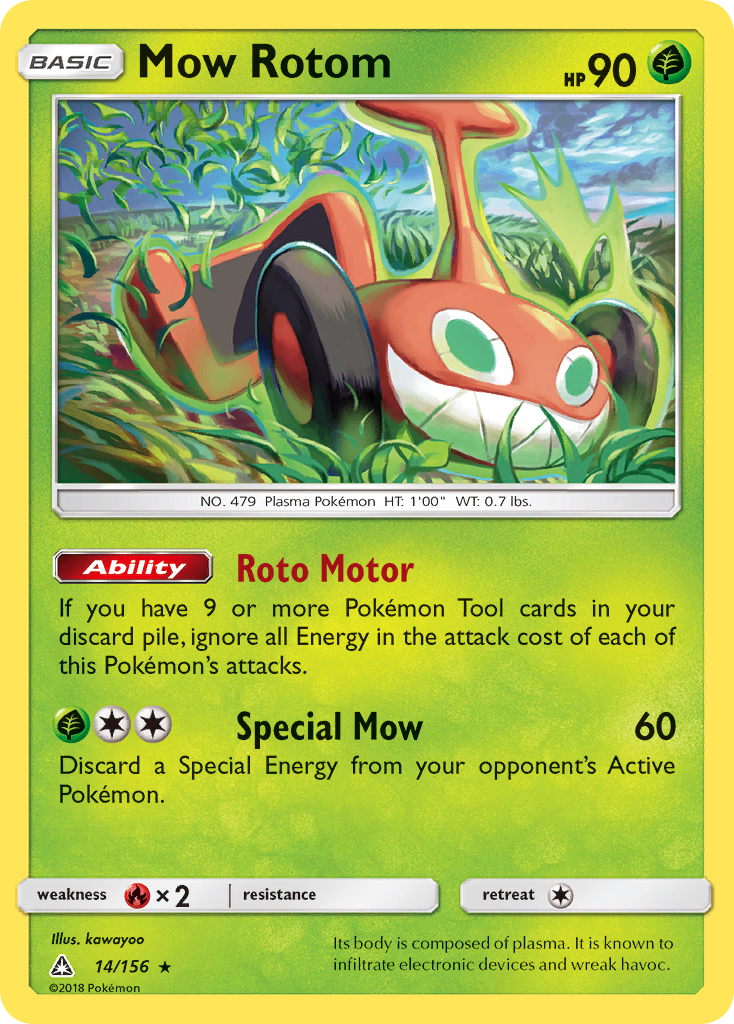 Mow Rotom (14/156) [Sun & Moon: Ultra Prism] | Total Play