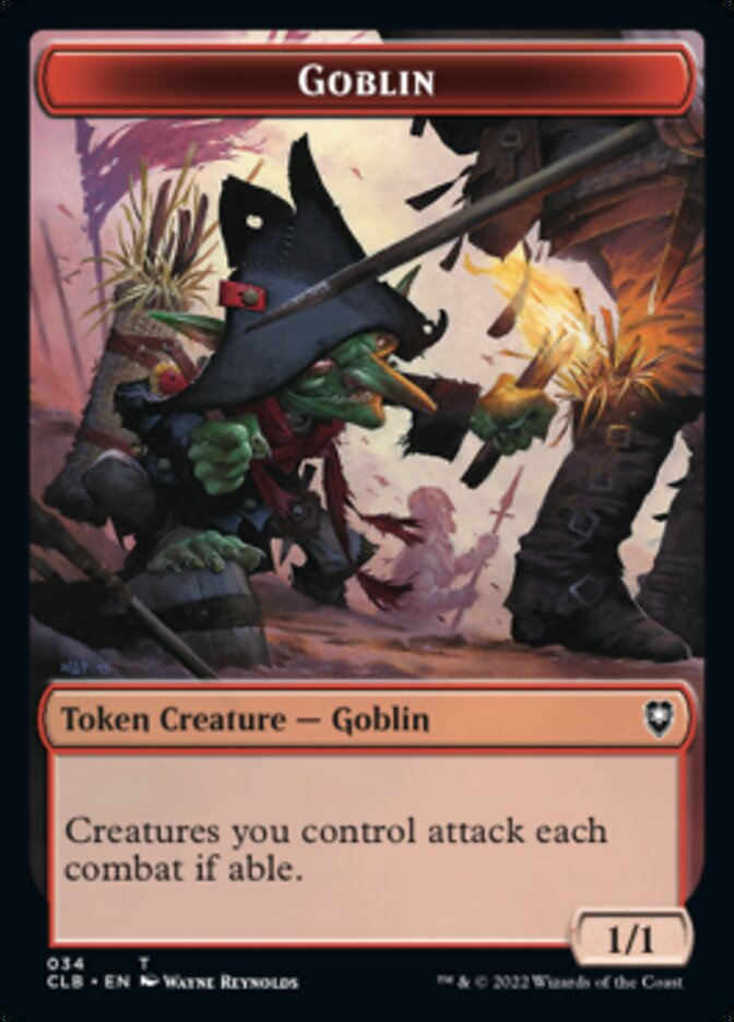 Pirate // Goblin Double-Sided Token [Commander Legends: Battle for Baldur's Gate Tokens] | Total Play