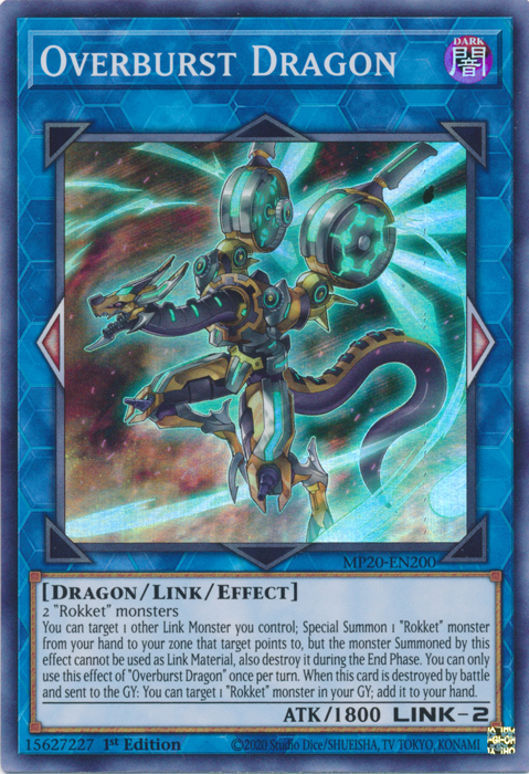 Overburst Dragon [MP20-EN200] Super Rare | Total Play