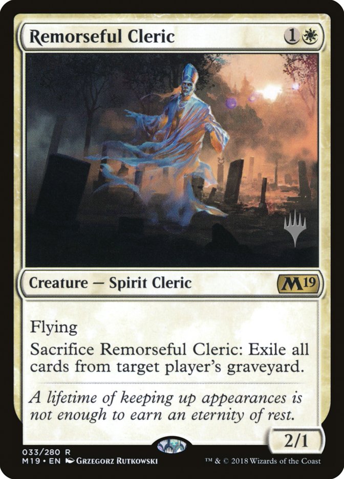 Remorseful Cleric (Promo Pack) [Core Set 2019 Promos] | Total Play