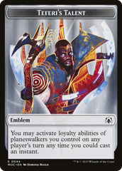 Elemental (02) // Teferi's Talent Emblem Double-Sided Token [March of the Machine Commander Tokens] | Total Play