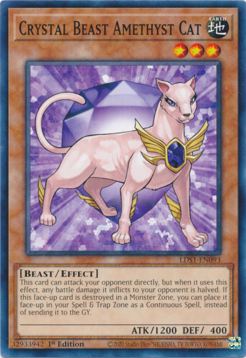 Crystal Beast Amethyst Cat [LDS1-EN093] Common | Total Play