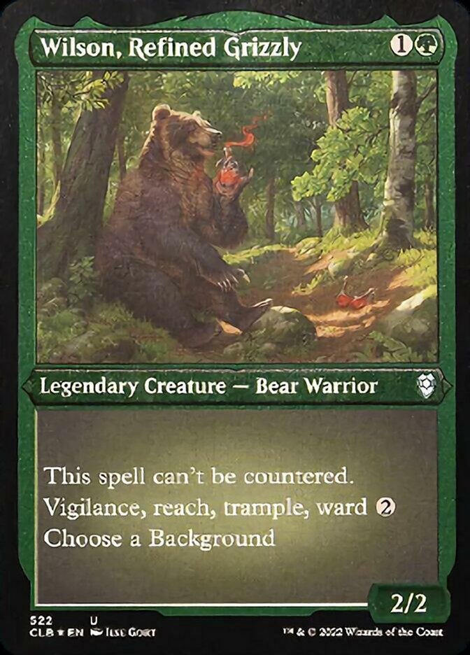 Wilson, Refined Grizzly (Foil Etched) [Commander Legends: Battle for Baldur's Gate] | Total Play