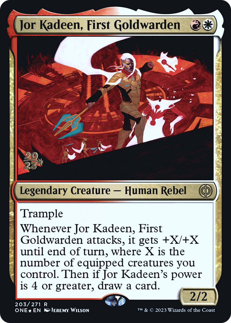 Jor Kadeen, First Goldwarden [Phyrexia: All Will Be One Prerelease Promos] | Total Play
