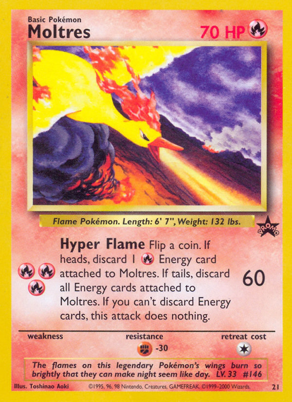 Moltres (21) [Wizards of the Coast: Black Star Promos] | Total Play