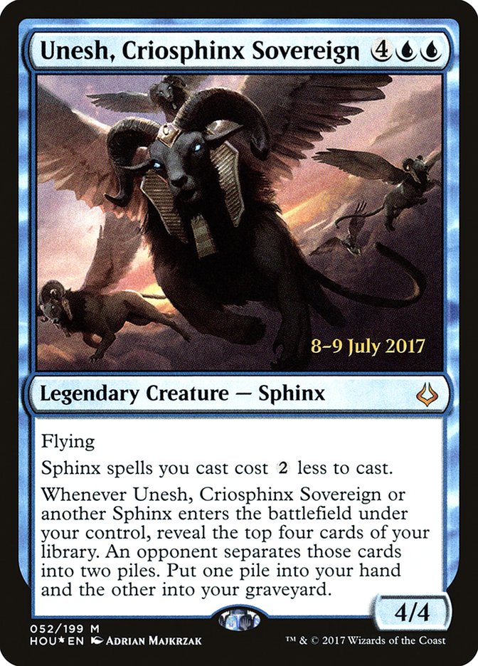 Unesh, Criosphinx Sovereign [Hour of Devastation Prerelease Promos] | Total Play