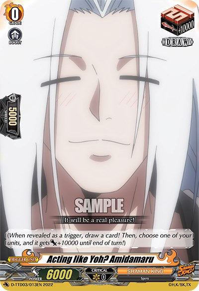 Acting like Yoh? Amidamaru (D-TTD03/013EN) [Shaman King] | Total Play