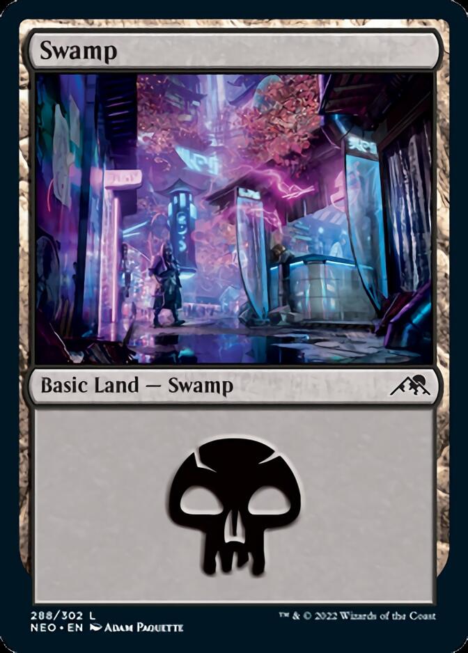 Swamp (288) [Kamigawa: Neon Dynasty] | Total Play