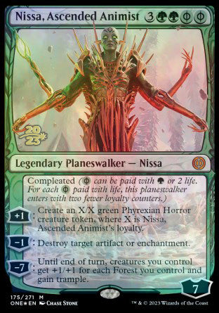 Nissa, Ascended Animist [Phyrexia: All Will Be One Prerelease Promos] | Total Play