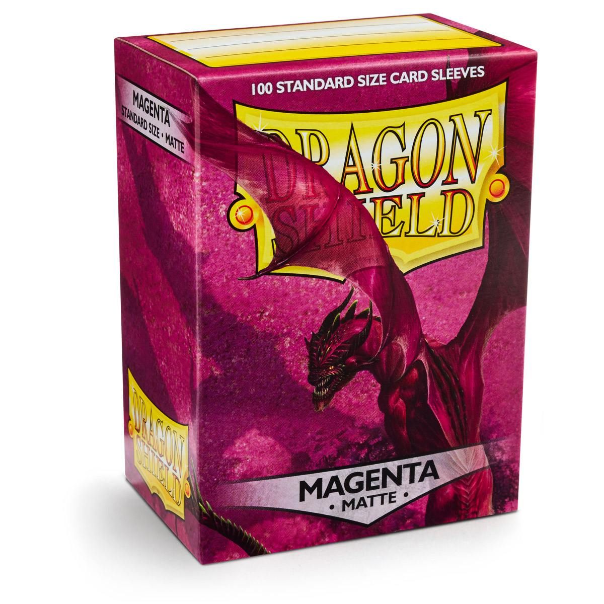 Dragon Shield: Standard 100ct Sleeves - Magenta (Matte) | Total Play