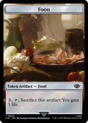 Smaug // Food (0023) Double-Sided Token (Surge Foil) [The Lord of the Rings: Tales of Middle-Earth Tokens] | Total Play