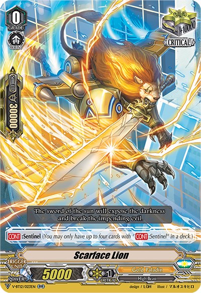 Scarface Lion (V-BT12/023EN) [Divine Lightning Radiance] | Total Play