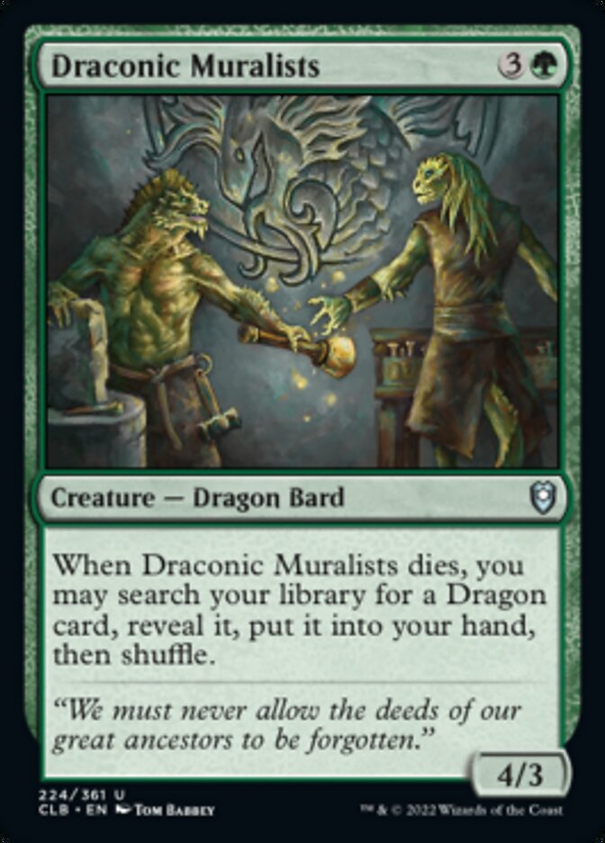 Draconic Muralists [Commander Legends: Battle for Baldur's Gate] | Total Play