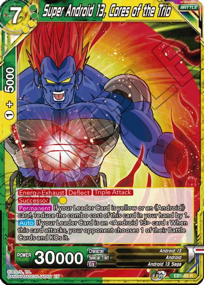 Super Android 13, Cores of the Trio (EB1-065) [Battle Evolution Booster] | Total Play