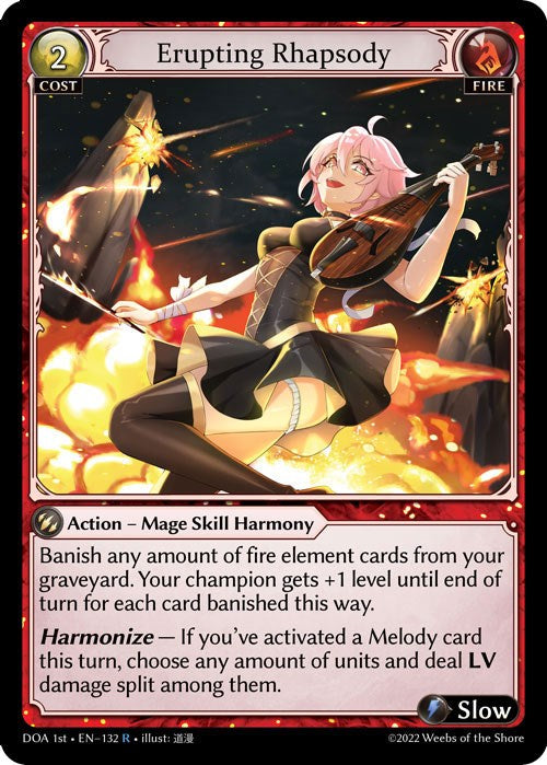 Erupting Rhapsody (132) [Dawn of Ashes: 1st Edition] | Total Play