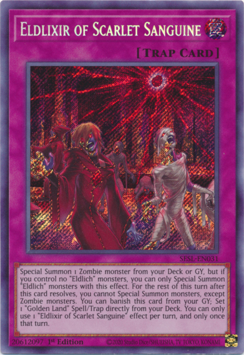 Eldlixir of Scarlet Sanguine [SESL-EN031] Secret Rare | Total Play