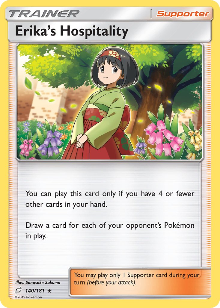 Erika's Hospitality (140/181) (Theme Deck Exclusive) [Sun & Moon: Team Up] | Total Play