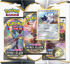 Sword & Shield: Rebel Clash - 3-Pack Blister (Duraludon) | Total Play