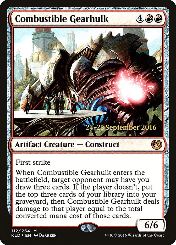 Combustible Gearhulk [Kaladesh Prerelease Promos] | Total Play