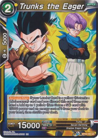 Trunks the Eager (BT10-109) [Rise of the Unison Warrior 2nd Edition] | Total Play