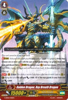 Golden Dragon, Ray Breath Dragon (G-SD02/001EN) [G-Start Deck 2: Knight of the Sun] | Total Play