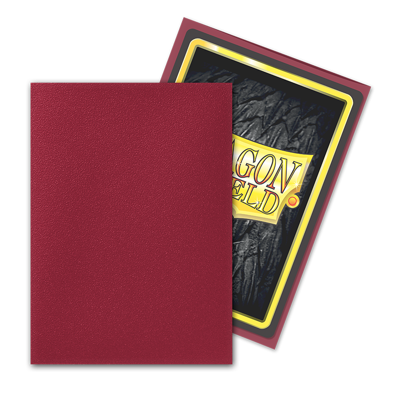 Dragon Shield: Standard 100ct Sleeves - Blood Red (Matte) | Total Play