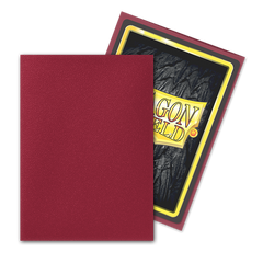 Dragon Shield: Standard 100ct Sleeves - Blood Red (Matte) | Total Play