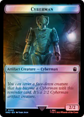 Fish // Cyberman Double-Sided Token (Surge Foil) [Doctor Who Tokens] | Total Play