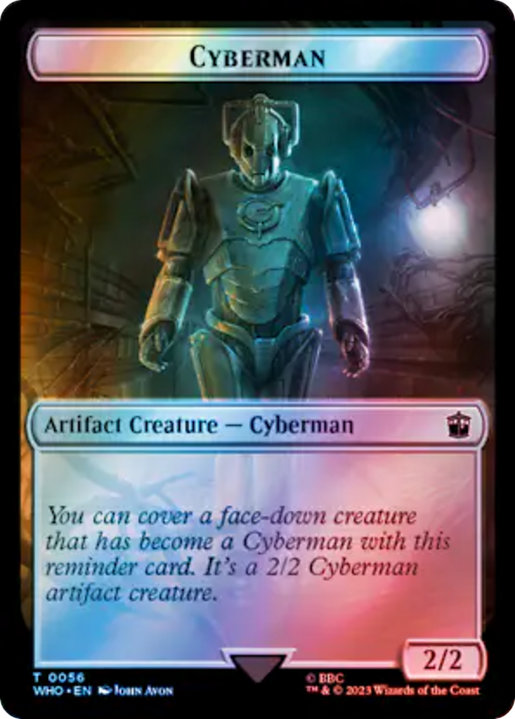 Copy // Cyberman Double-Sided Token (Surge Foil) [Doctor Who Tokens] | Total Play