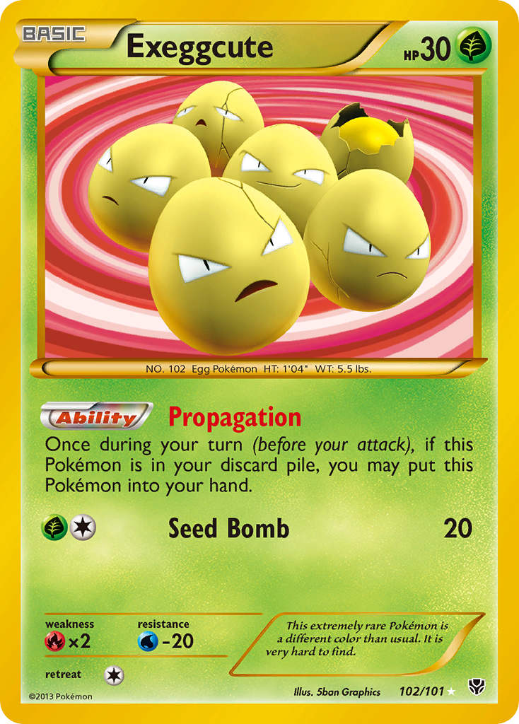 Exeggcute (102/101) [Black & White: Plasma Blast] | Total Play